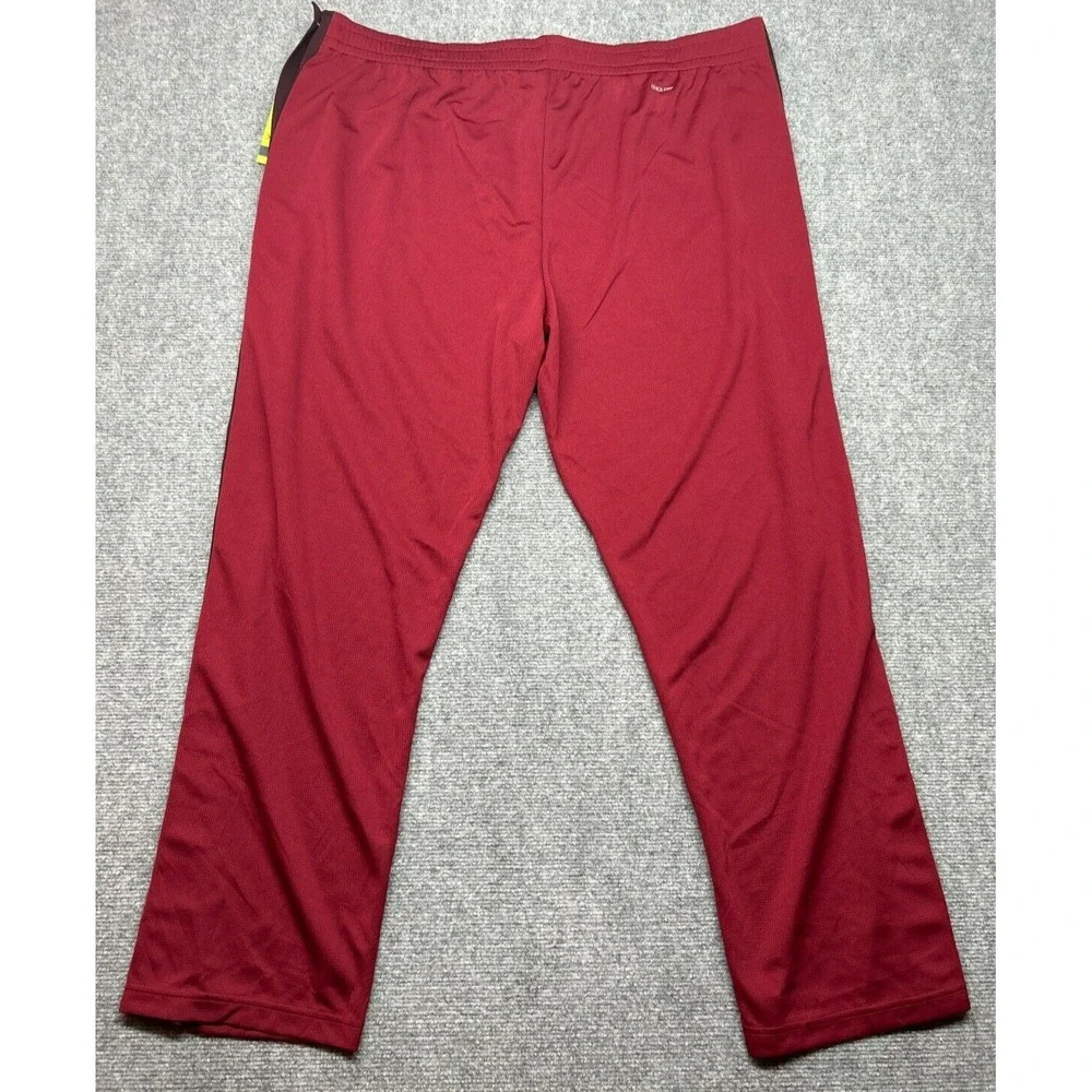 Xersion Sweatpants Mens 2XL Red Burgunday Side Snap Button Polyester Pull On New